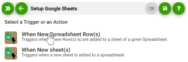 Google Sheets 
